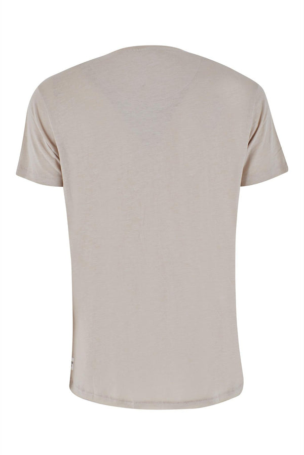 YES ZEE T-SHIRT UOMO SCOLLO A V, M/C, TAGLI AL VIVO