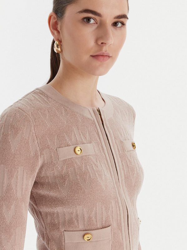 GUESS MARCIANO ADELE LOGO CHENILLE JACKET SWT