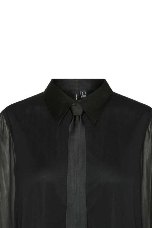 VERO MODA VMSMILLA LS TIE SHIRT WVN GA