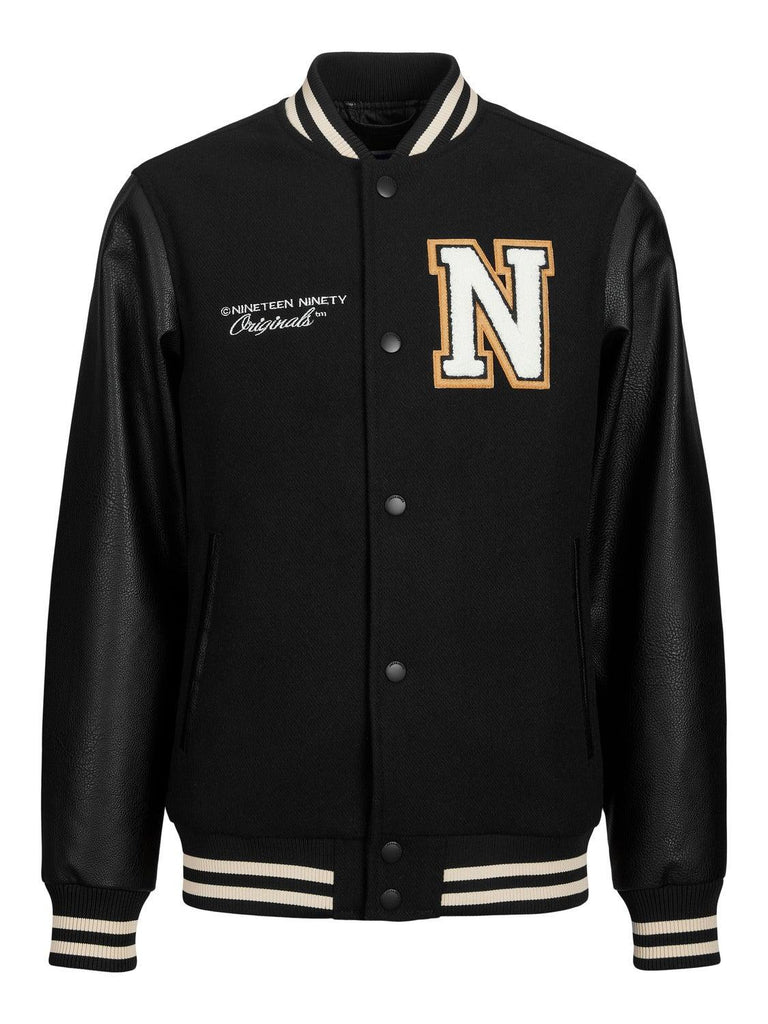 JACK JONES KIDS JORCOLLEGE WOOL BLEND BOMBER JACKET JNR