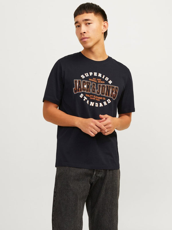 JACK AND JONES JJELOGO TEE SS O-NECK 2 COL AW24 SN