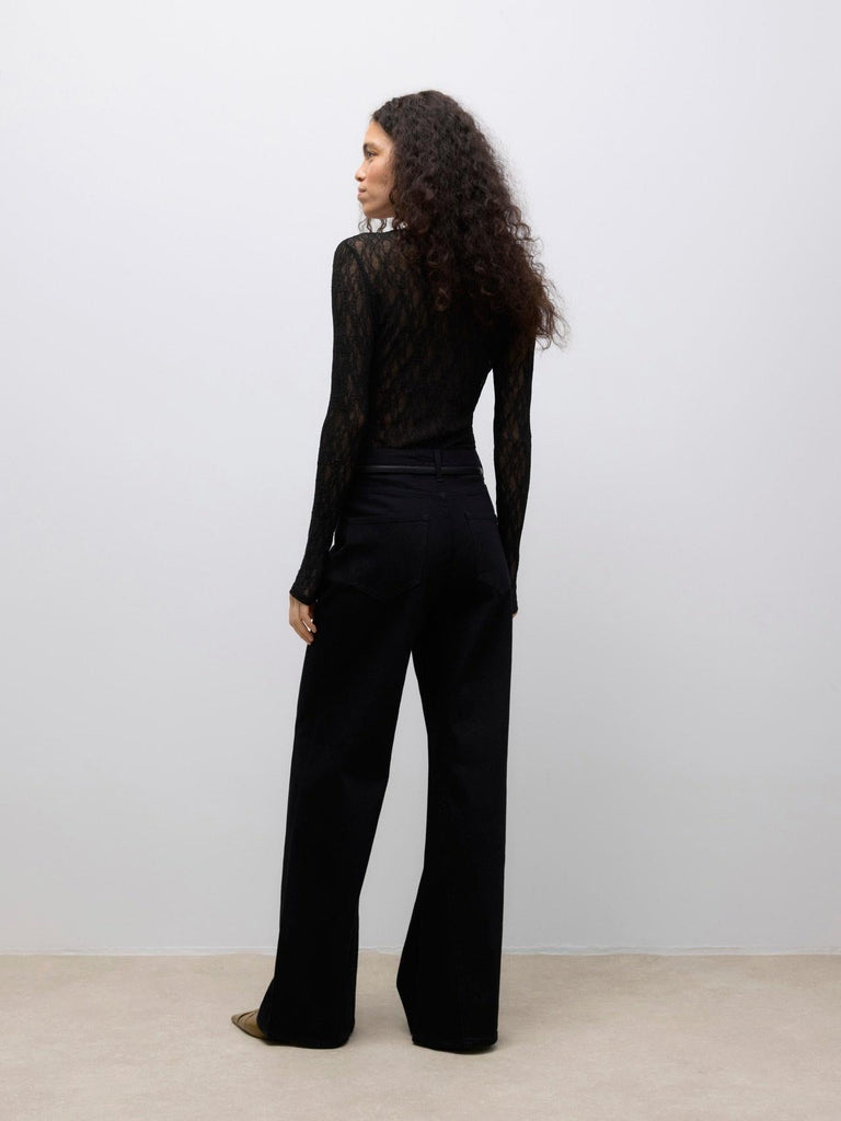 VERO MODA AWTESSY LS O-NECK LACE TOP NOOS