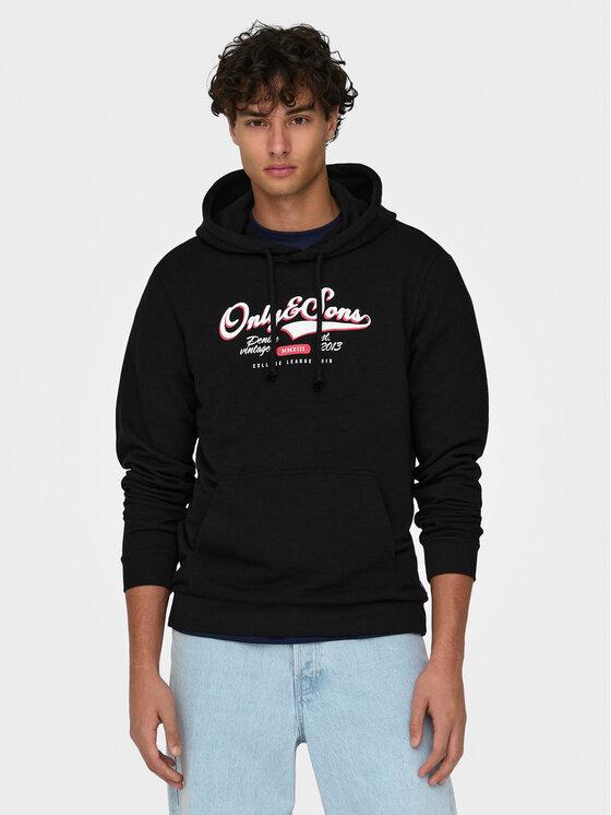 ONLY&SONS ONSLENNY REG VINTAGE PRINT HOOD SWEAT