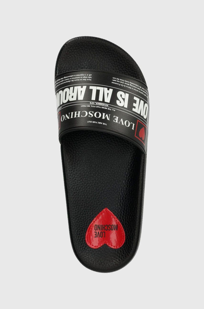 LOVE MOSCHINO SABOTD.POOL25 PVC NERO
