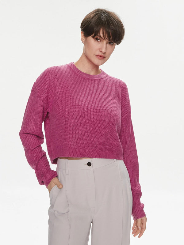 ONLY ONLMALAVI L/S CROPPED PULLOVER KNT NOOS