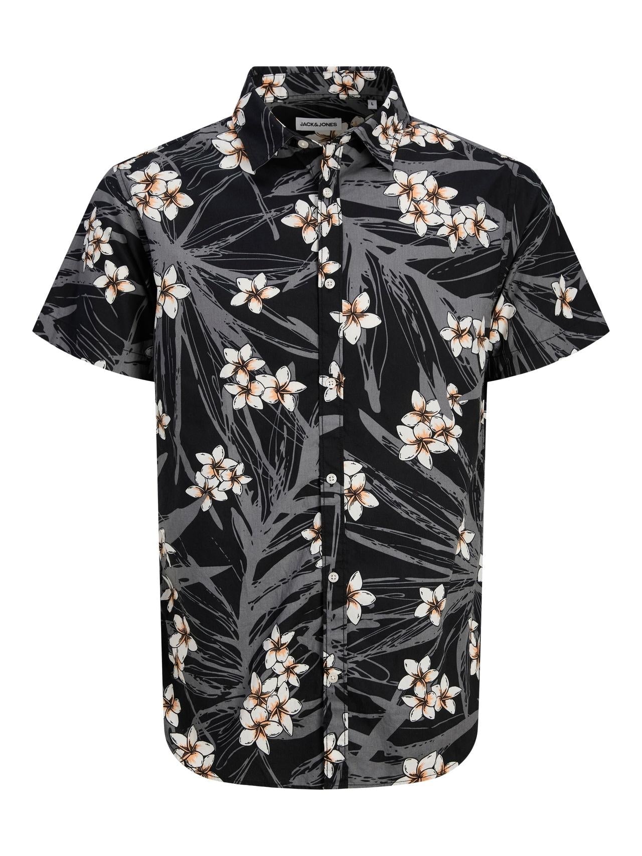 JACK AND JONES JJHAWAII AOP SHIRT SS LN
