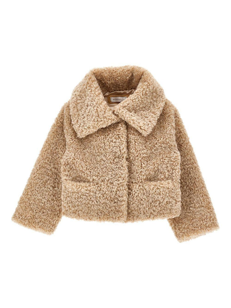 MONNALISA TEDDY CROP JACKET CURLY P