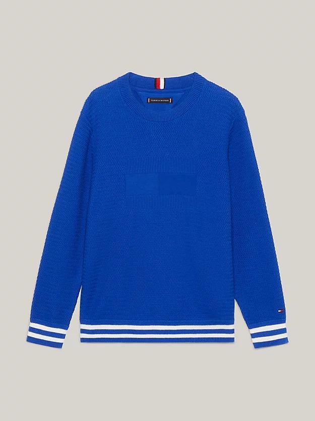 TOMMY HILFIGER TH FLAG STRUCTURED SWEATER