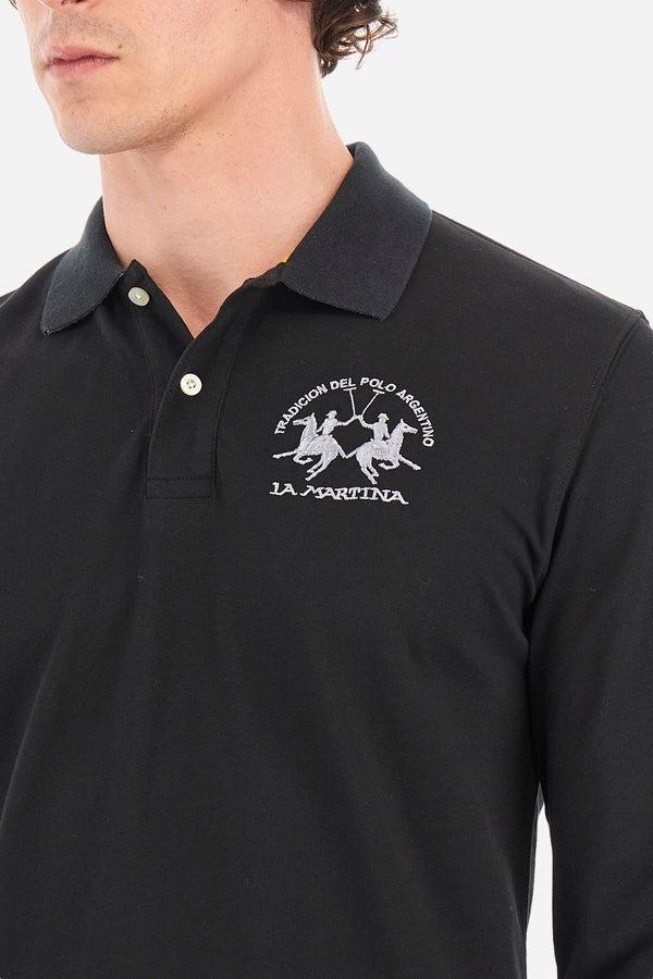 LA MARTINA MAN POLO L/S PIQUET STRETCH