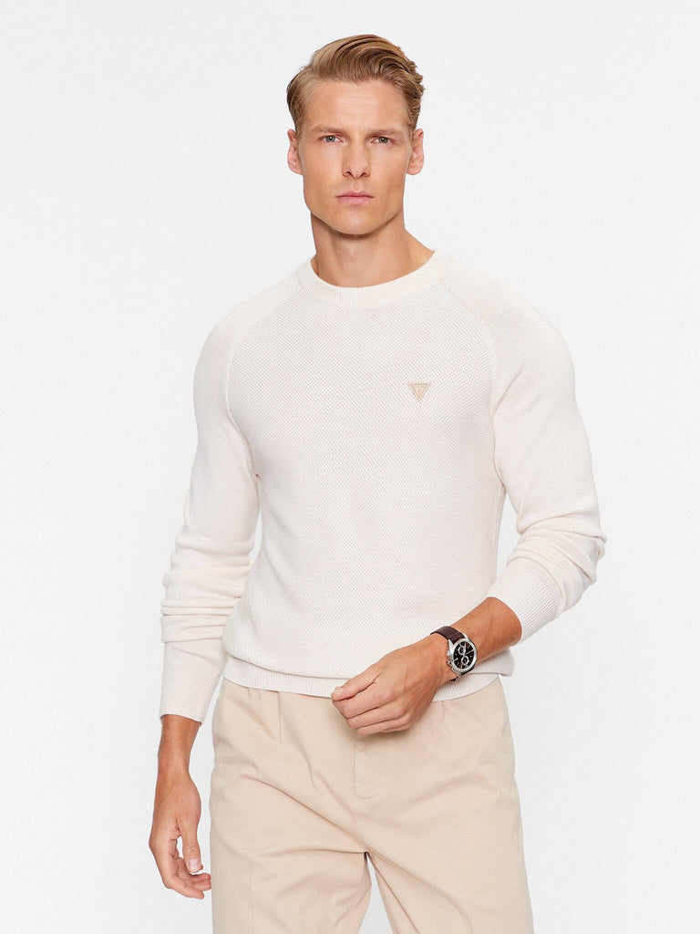 GUESS ALEC RAGLAN LS CN STITCH SWTR