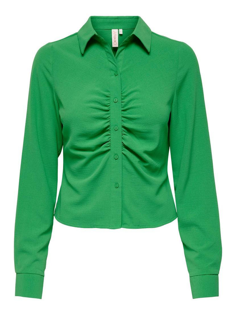 ONLY ONLMETTE LS WRINKLE TOP WVN
