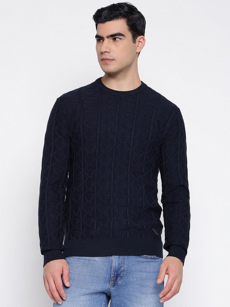 GUESS HERON CN LS MONOGRAM SWEATER