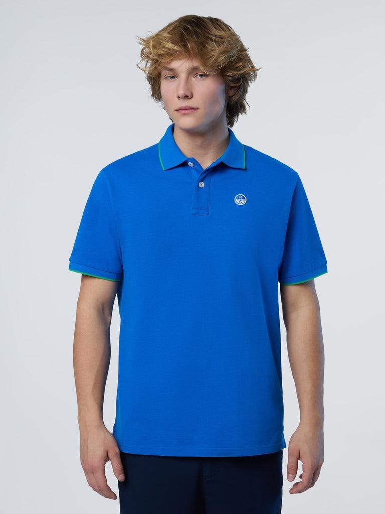 NORTH SAILS POLO SHORT SLEEVE COLLAR W/STRIPED IN CONTRAST