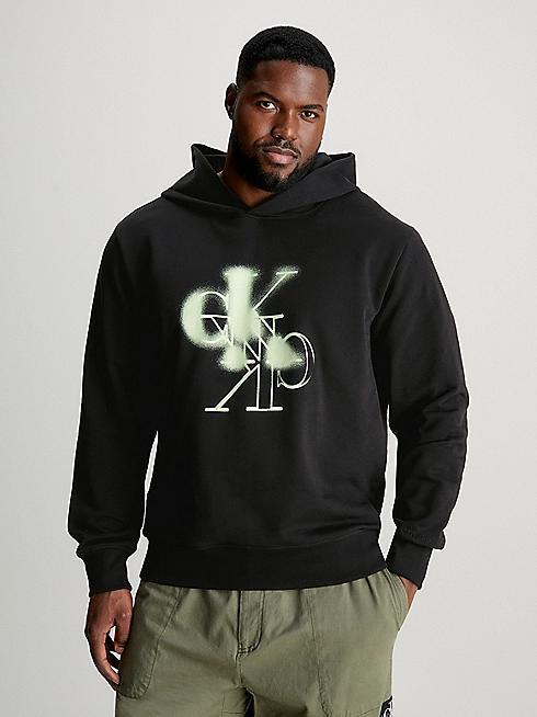 CALVIN KLEIN JEANS MIRRORED CK LOGO HOO