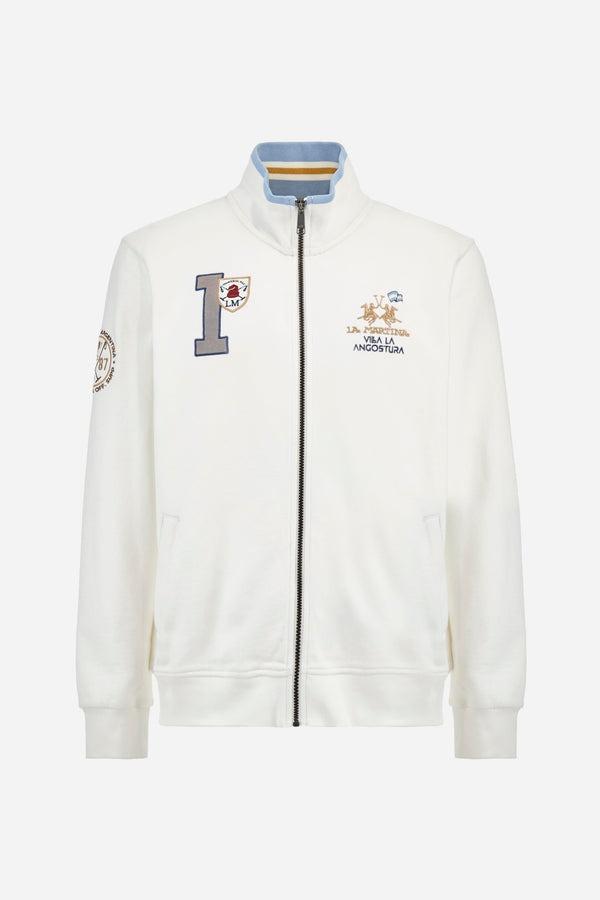 LA MARTINA MAN FULL ZIP SWEATSHIRT BRUSHE