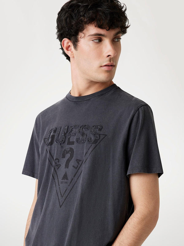 GUESS SS BSC GUESS INSET LOGO TEE