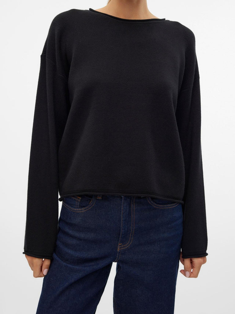 VERO MODA VMSABA ROLL LS O-NECK PULLOVER GA NOOS