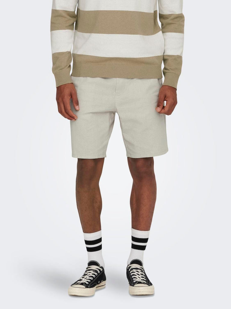 ONLY&SONS ONSLINUS 0007 COT LIN SHORTS NOOS