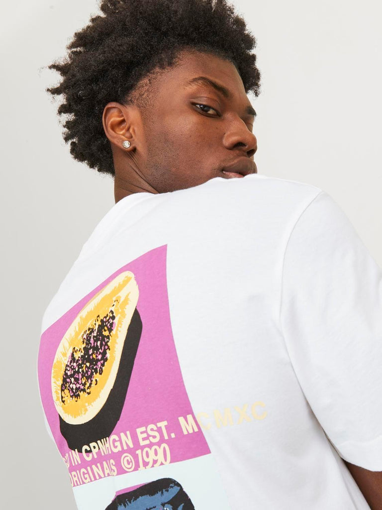 JACK AND JONES JORTAMPA BACK TEE SS CREW NECK SN