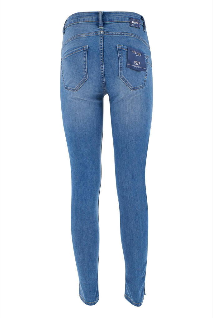 YES ZEE JEANS DONNA TIPO 5 TASCHE PUSH UP