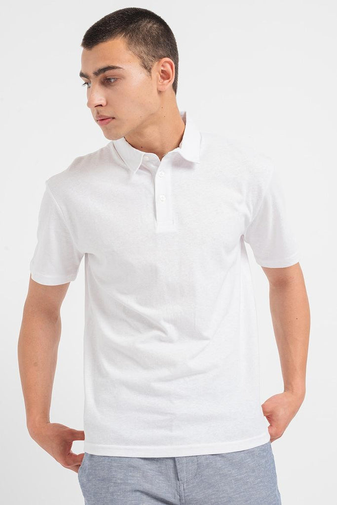 JACK AND JONES JPRCC SOFT LINEN BLEND SS POLO