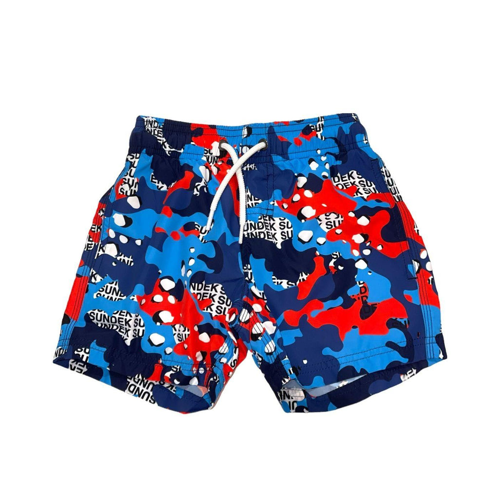 SUNDEK PRINTED SWIM TRUNKS