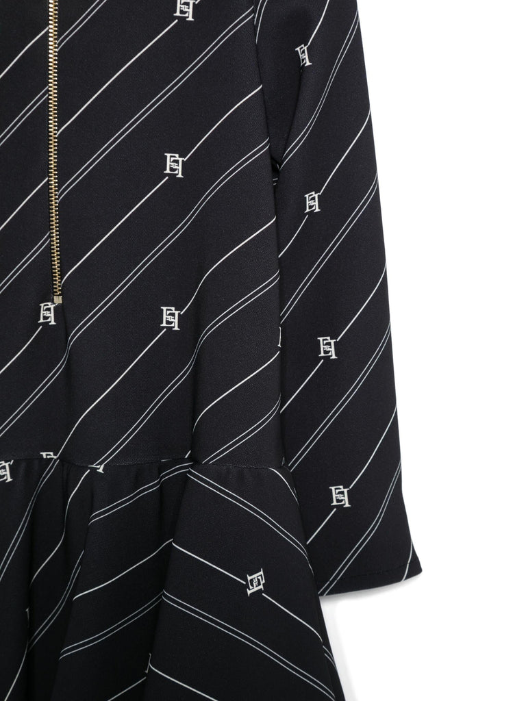 ELISABETTA FRANCHI La Mia Bambina ABITO IN CREPE STAMPA RIGA EF