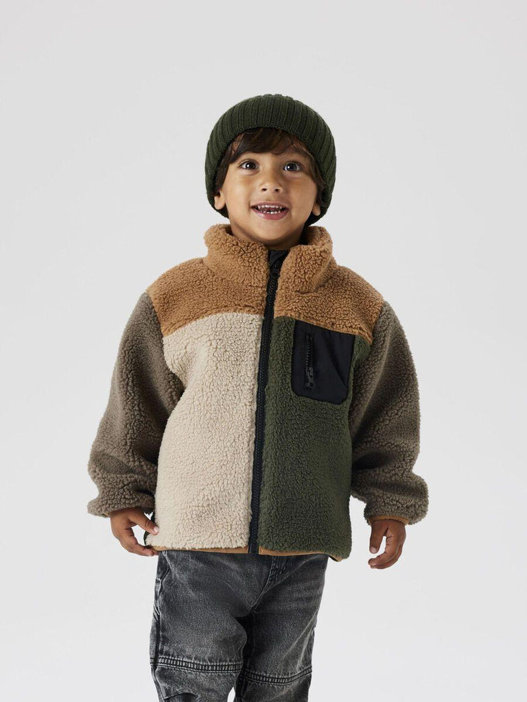 NAME.IT NMMMONICO TEDDY JACKET BLOCK