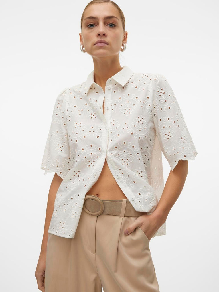 VERO MODA VMHAY 2/4 EMB SHIRT WVN SPE