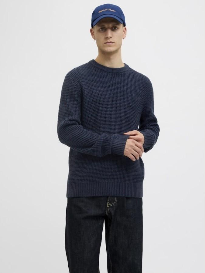 JACK AND JONES JJGLOBAL KNIT CREW NECK