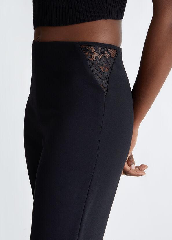 LIU JO PANT.CUT-OUT C/PIZZO