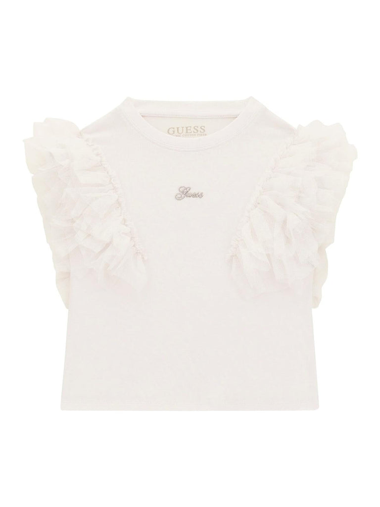 GUESS SS T-SHIRT W/MESH