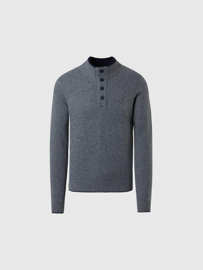 NORTH SAILS HALF BUTTON 7GG KNITWEAR