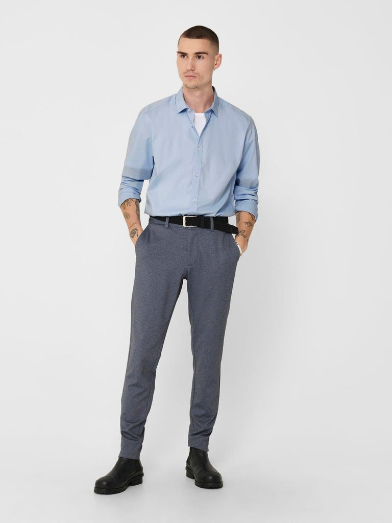 ONLY&SONS ONSSANE LIFE LS SOLID POPLIN SHIRT
