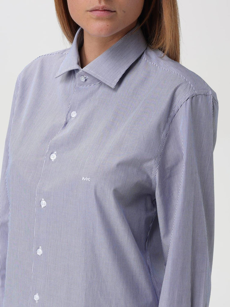 MICHAEL KORS POPLIN STRIPE SLIM SHIRT