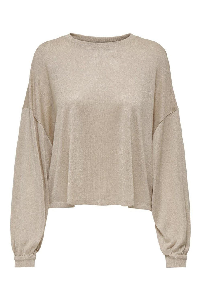 ONLY ONLAMBER L/S LOOSE GLITTER TOP JRS