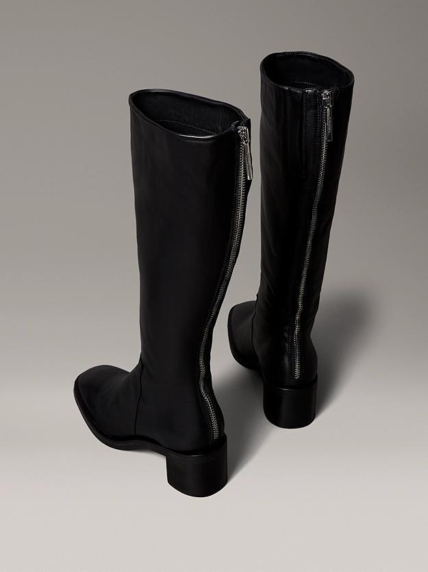 CALVIN KLEIN BLOCK HEEL KNEE BOOT