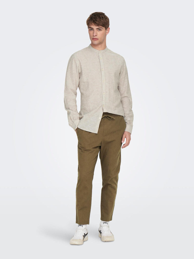 ONLY&SONS ONSLINUS CROP 0007 COT LIN PNT NOOS