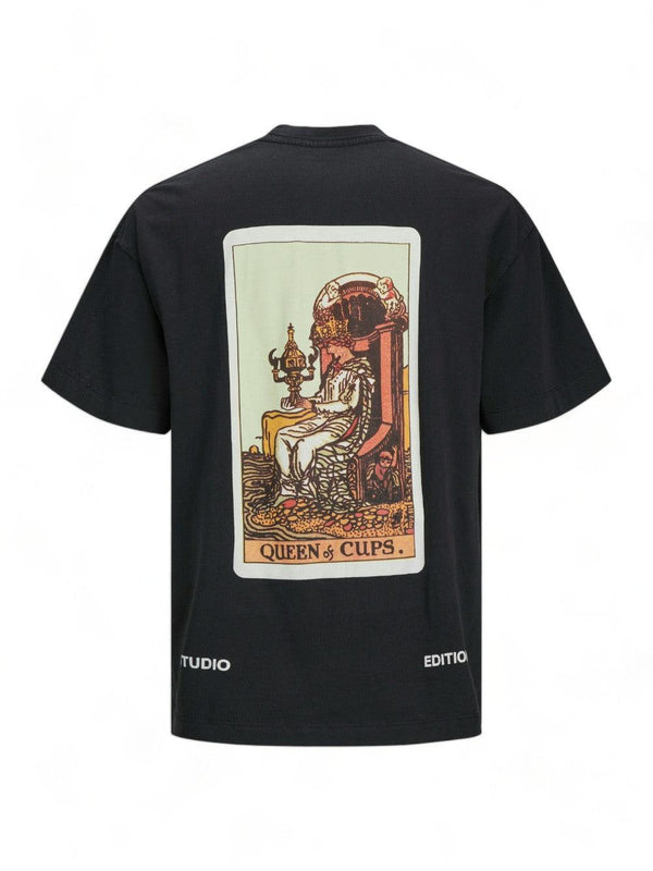 JACK AND JONES JORGRAND PHOTO TEE SS CREW NECK BLK