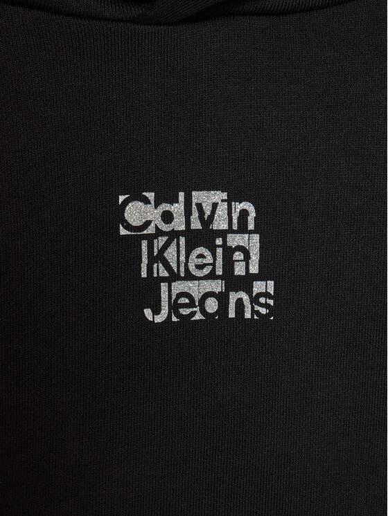 CALVIN KLEIN JEANS METALLIC CKJ BACK LOGO HOODIE