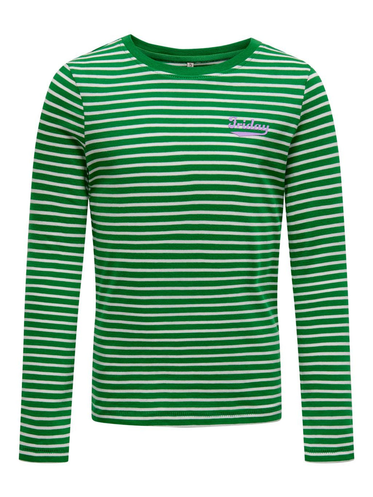 ONLY KIDS KOGWEEKDAY REG L/S STRIPE TOP BOX JRS