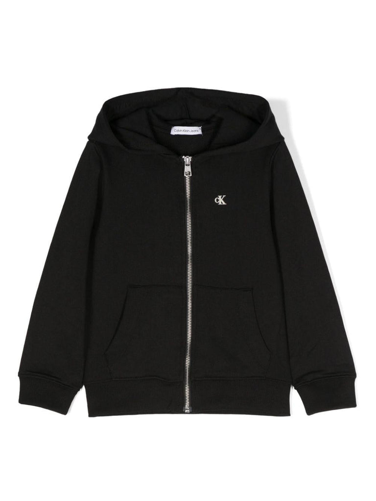 CALVIN KLEIN JEANS MINI HERO FLOCK ZIP-THROUGH