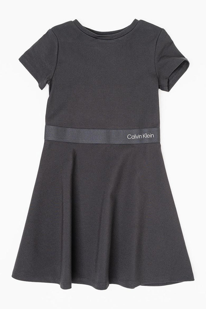 CALVIN KLEIN LOGO TAPE SS PUNTO DRESS