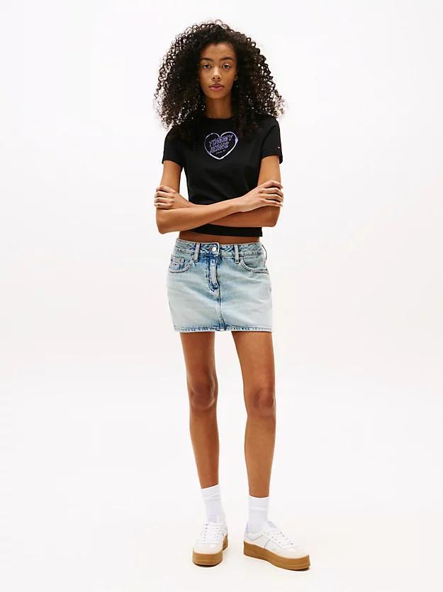 TOMMY JEANS TJW SLIM SH HEART TE