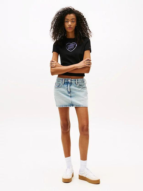 TOMMY JEANS TJW SLIM SH HEART TE