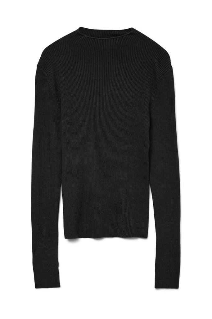 VERO MODA VMNANCY RIB LS FUNNELNECK PULLOVER BOO