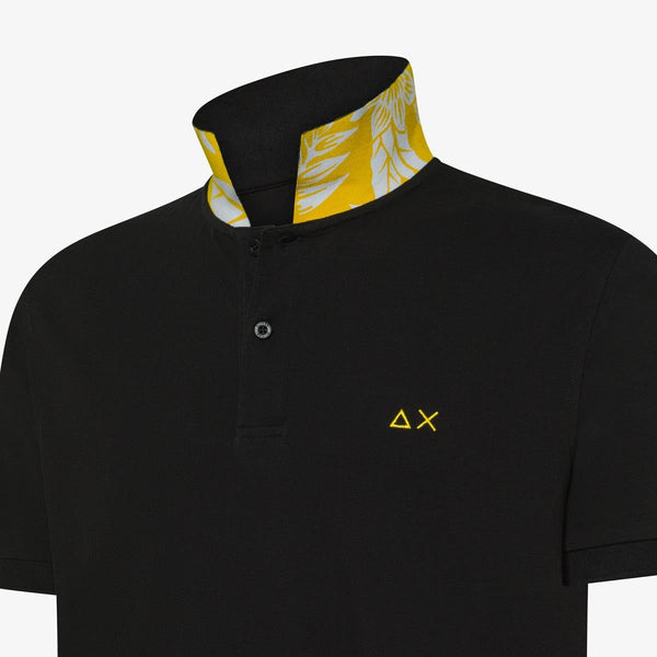 SUN68 POLO PRINT UNDER COLLAR S/S