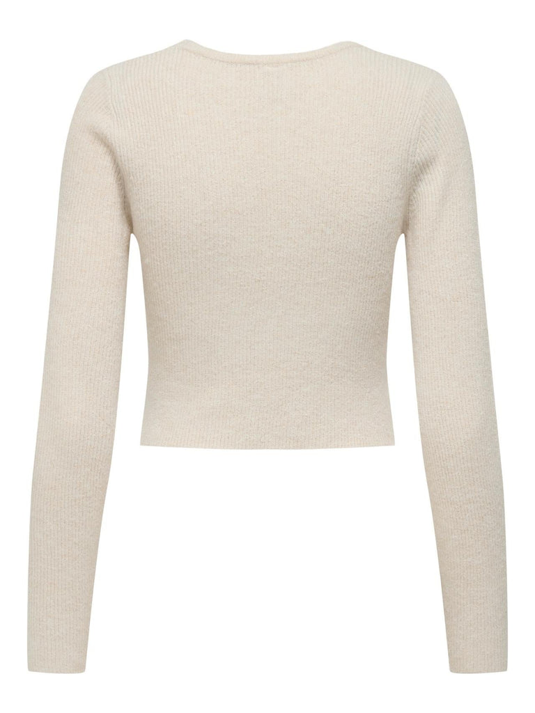 ONLY ONLRICA LIFE LS VNECK PEARLCARD KNT