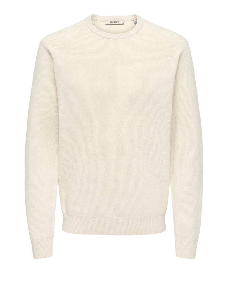 ONLY&SONS ONSALFI REG LS CREW KNIT CAMP
