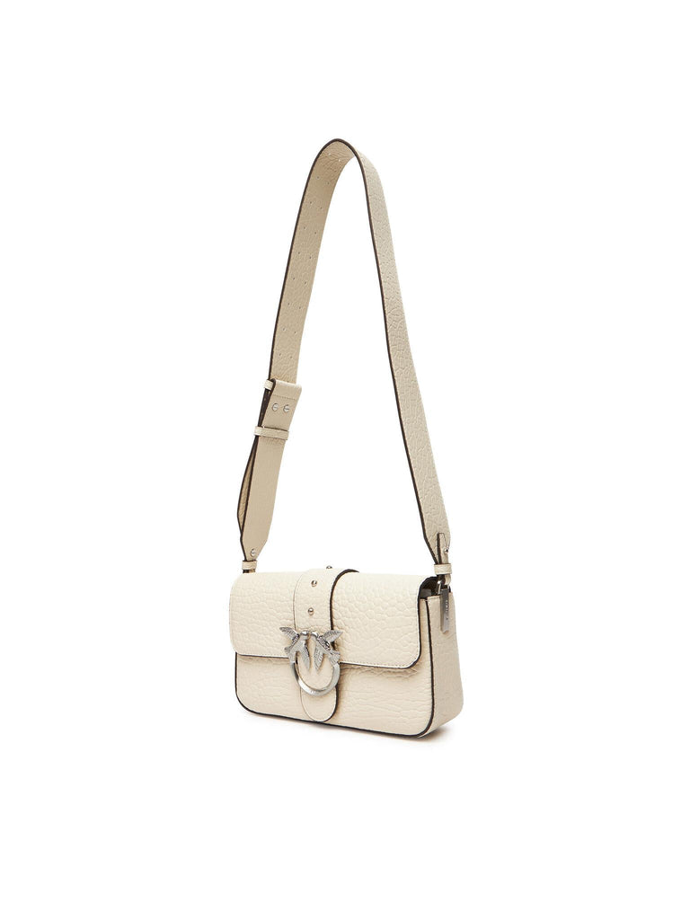 PINKO LOVE ONE MINI SLOUCHY FL PELLE